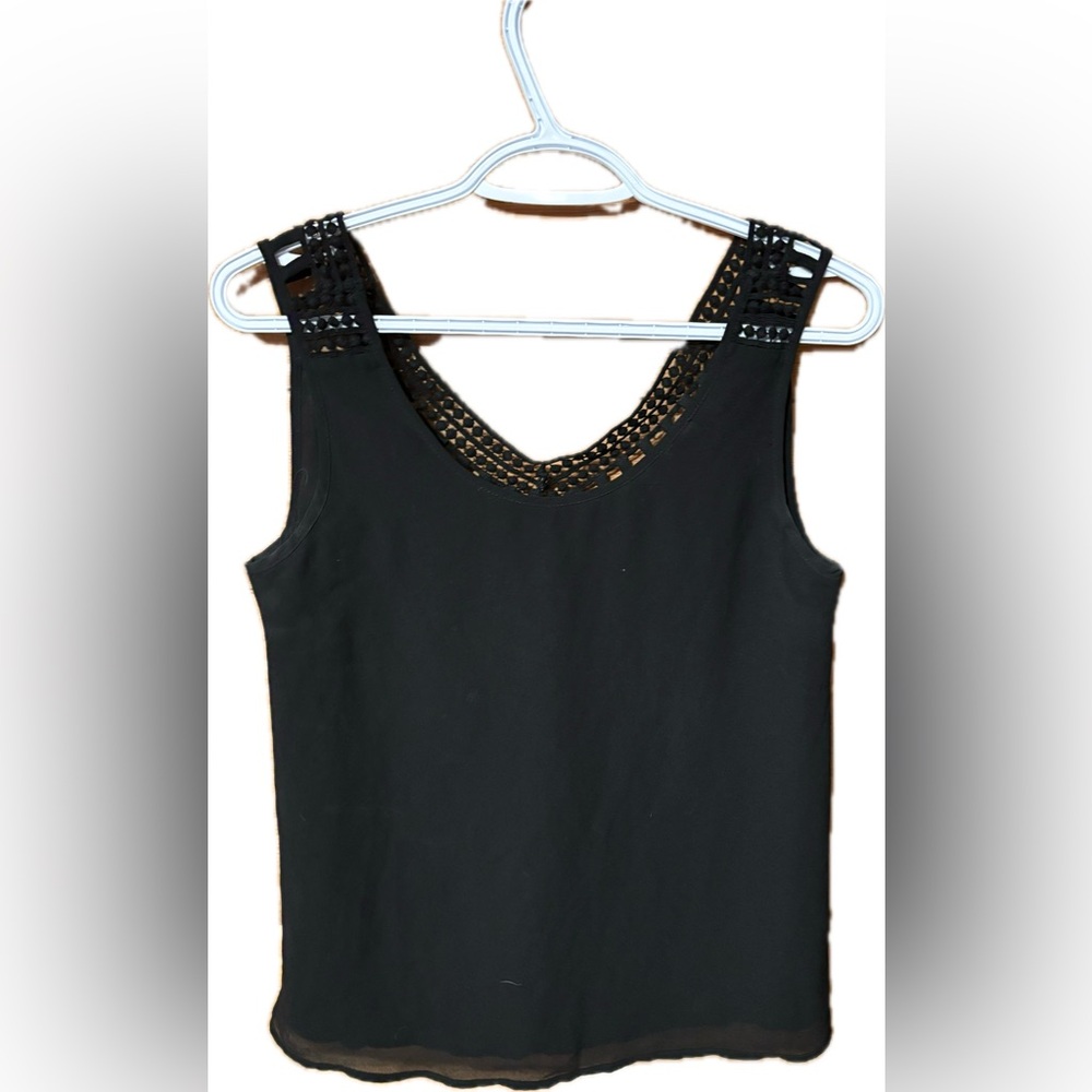 Lost April by Naked Zebra Los Angeles Elegant Black Sleeveless Top